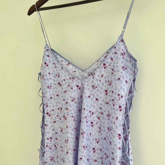 Vintage floral satin lasenza night slip - Picture 5 of 7